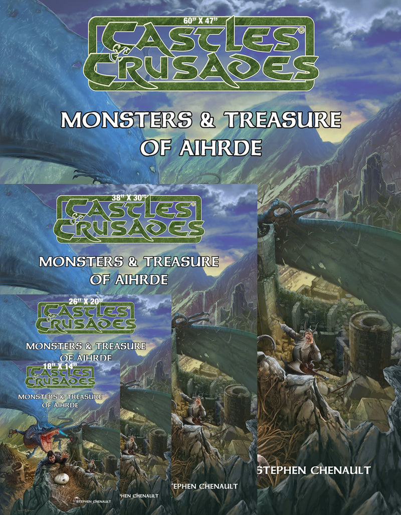 Castles & Crusades Cover - Monsters & Treasure of Aihrde Canvas Print