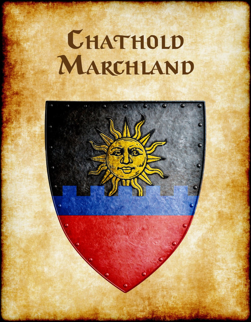 Chathold Marchland Heraldry of Greyhawk Anna Meyer Cartography Canvas Art Print