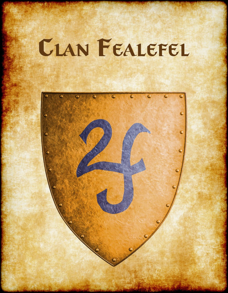 Clan Fealefel Heraldry of Greyhawk Anna Meyer Cartography Canvas Art Print