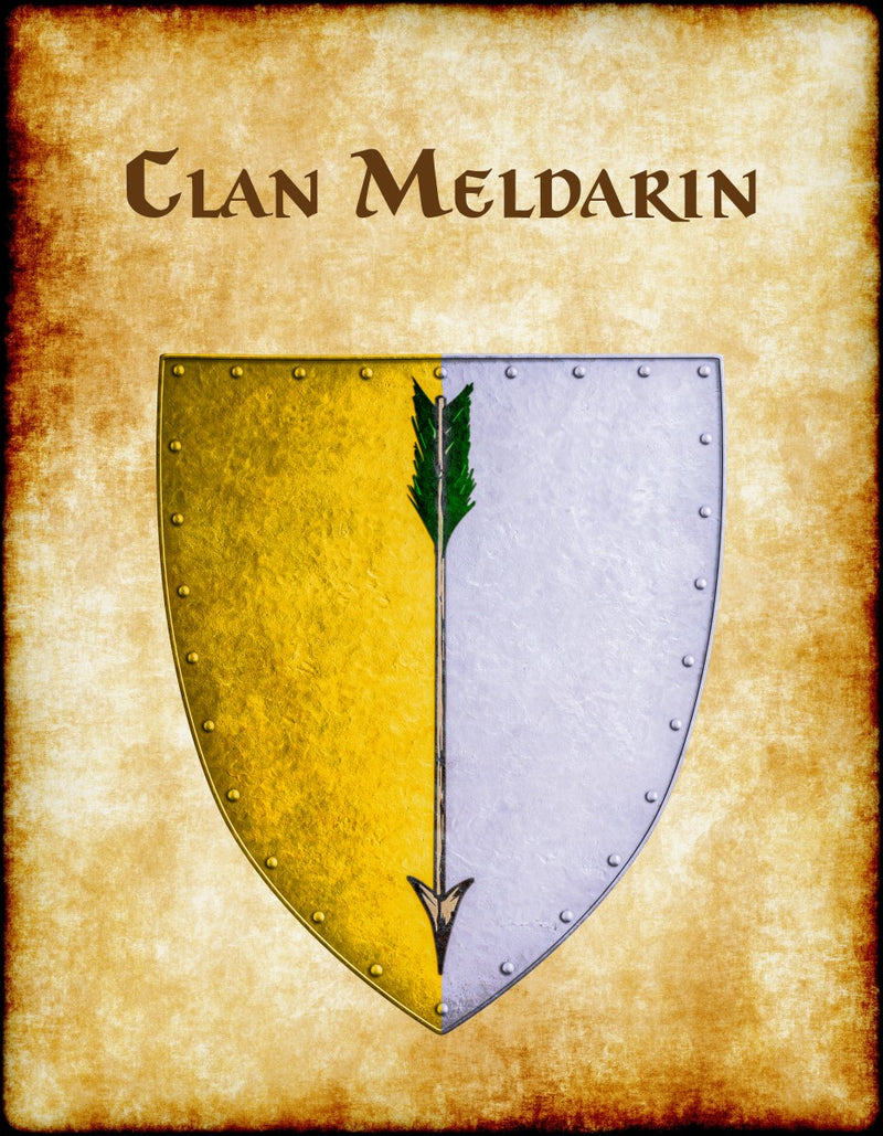 Clan Meldarin Heraldry of Greyhawk Anna Meyer Cartography Canvas Art Print