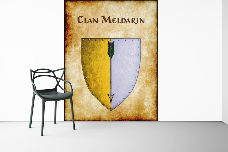 Clan Meldarin Heraldry of Greyhawk Anna Meyer Cartography Canvas Art Print