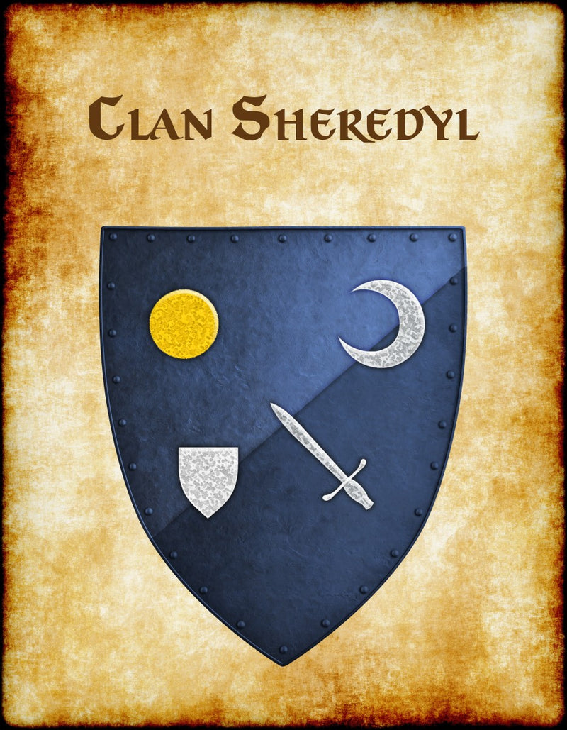 Clan Sheredyl Heraldry of Greyhawk Anna Meyer Cartography Canvas Art Print
