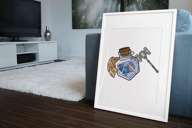 Cleric Potion Bottle Gallery Canvas Art Print