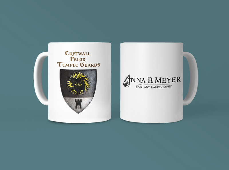 Critwall - Pelor Temple Guards Heraldry of Greyhawk Anna Meyer Cartography Coffee Mug 11oz/15oz