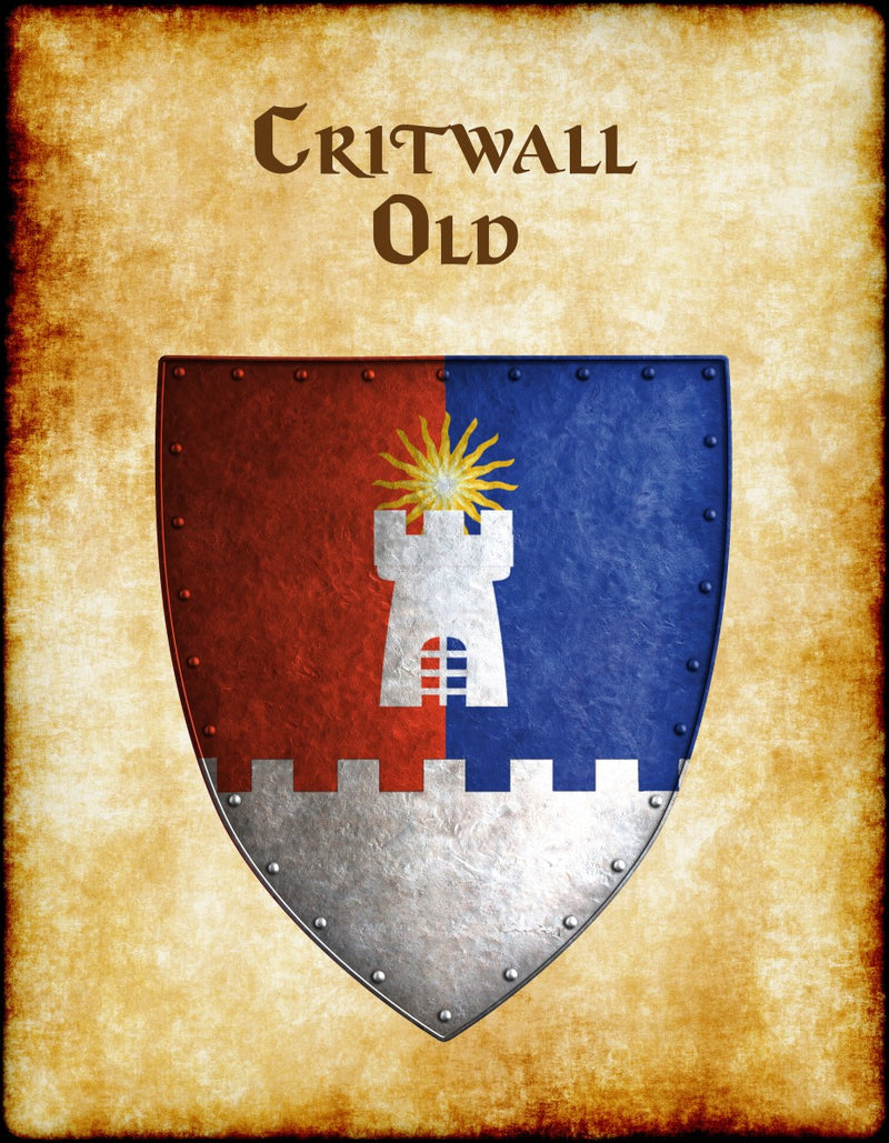 Critwall Old Heraldry of Greyhawk Anna Meyer Cartography Canvas Art Print