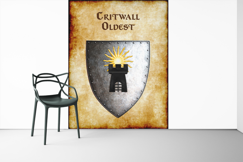 Critwall Oldest Heraldry of Greyhawk Anna Meyer Cartography Canvas Art Print