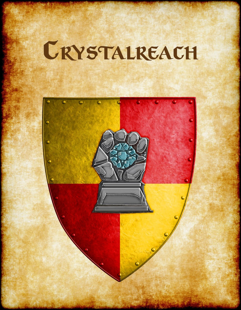 Crystalreach Heraldry of Greyhawk Anna Meyer Cartography Canvas Art Print