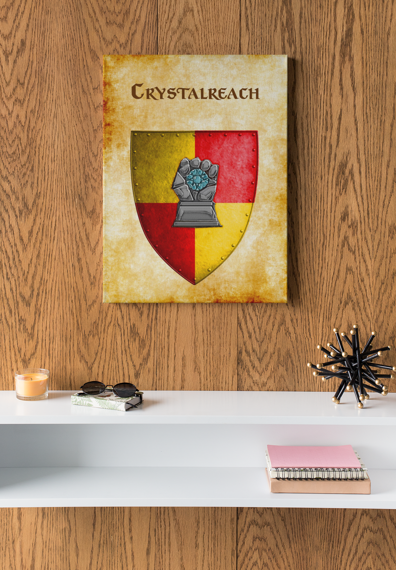Crystalreach Heraldry of Greyhawk Anna Meyer Cartography Canvas Art Print