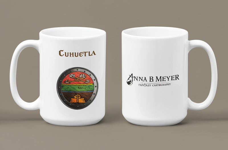 Cuhuetla Heraldry of Greyhawk Anna Meyer Cartography Coffee Mug 11oz/15oz