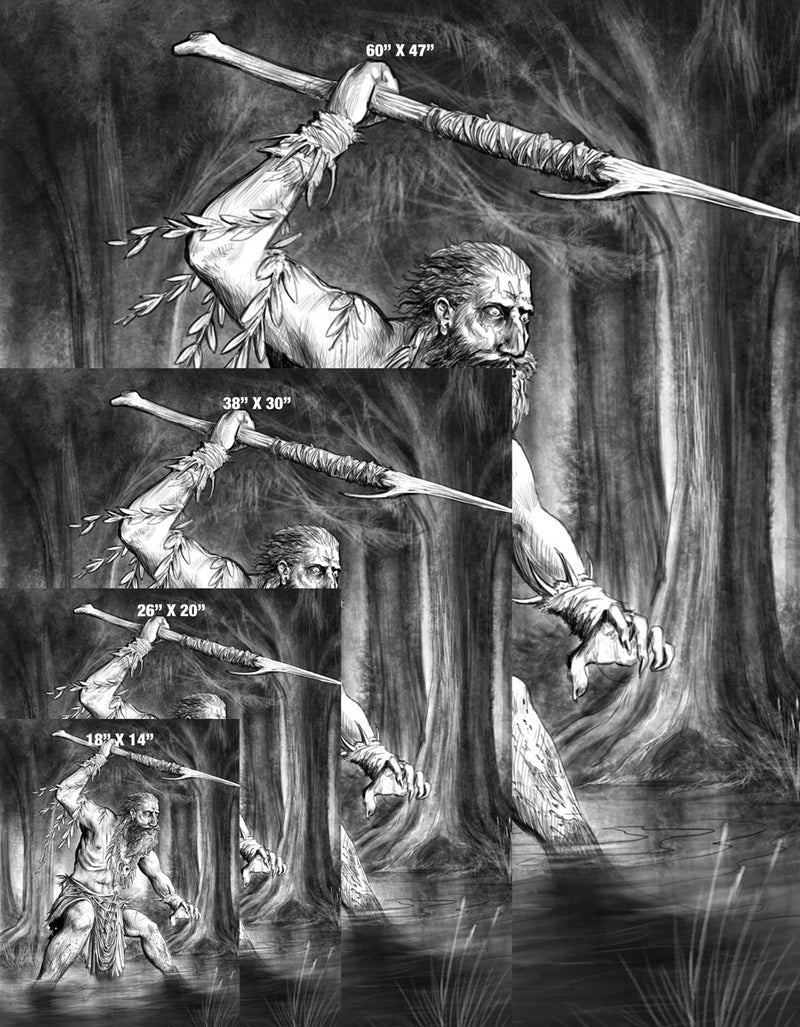 Cultist of the Great Crab Gallery Canvas Art Print