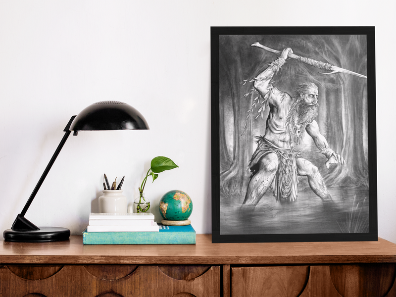 Cultist of the Great Crab Gallery Canvas Art Print