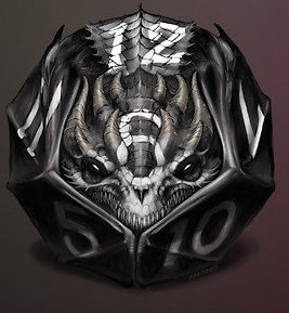 Bherisax the Black D12 Dragon Dice Vinyl Sticker