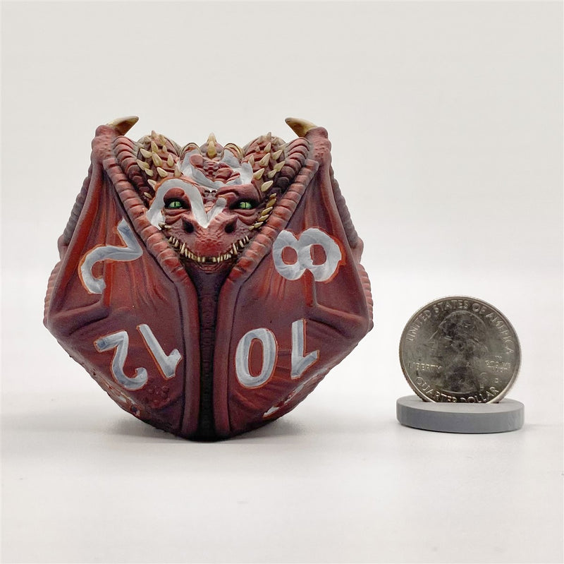 Scaldrus the Red D20 Dragon Dice Miniature Noble Dwarf Exclusive Primed
