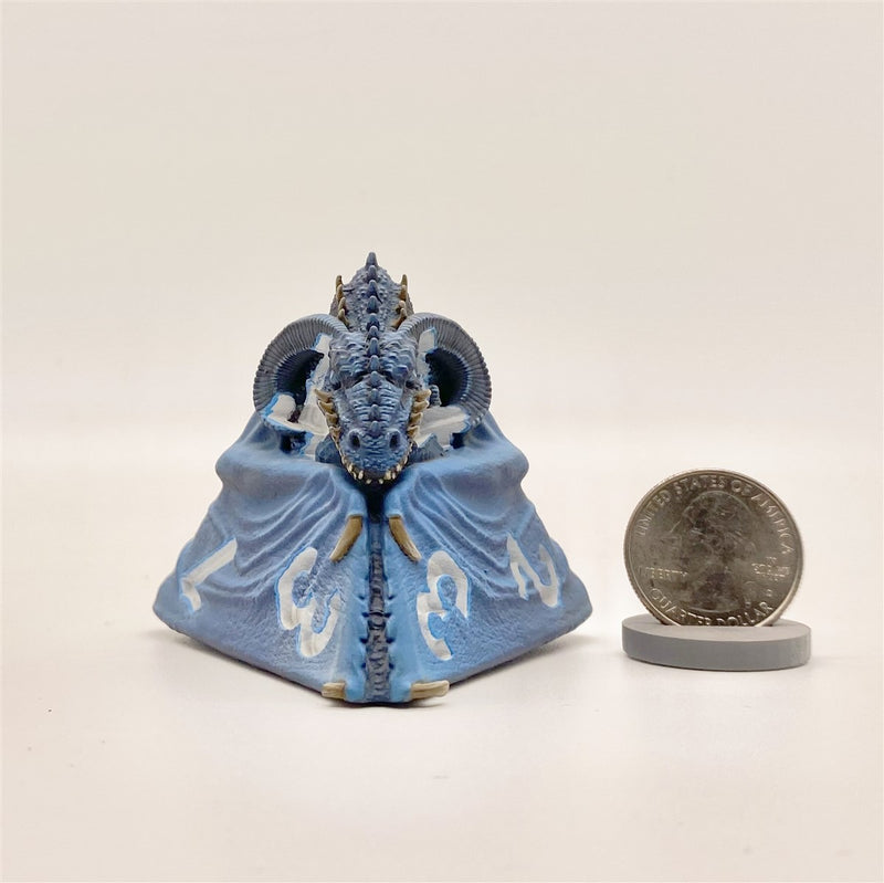 Tes'sera the Blue D4 Dragon Dice Miniature Noble Dwarf Exclusive Primed