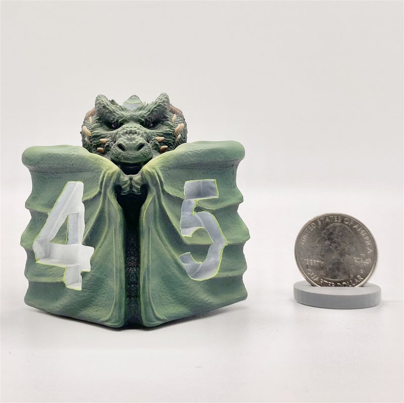 Cixthys the Green D6 Dragon Dice Miniature Noble Dwarf Exclusive Primed