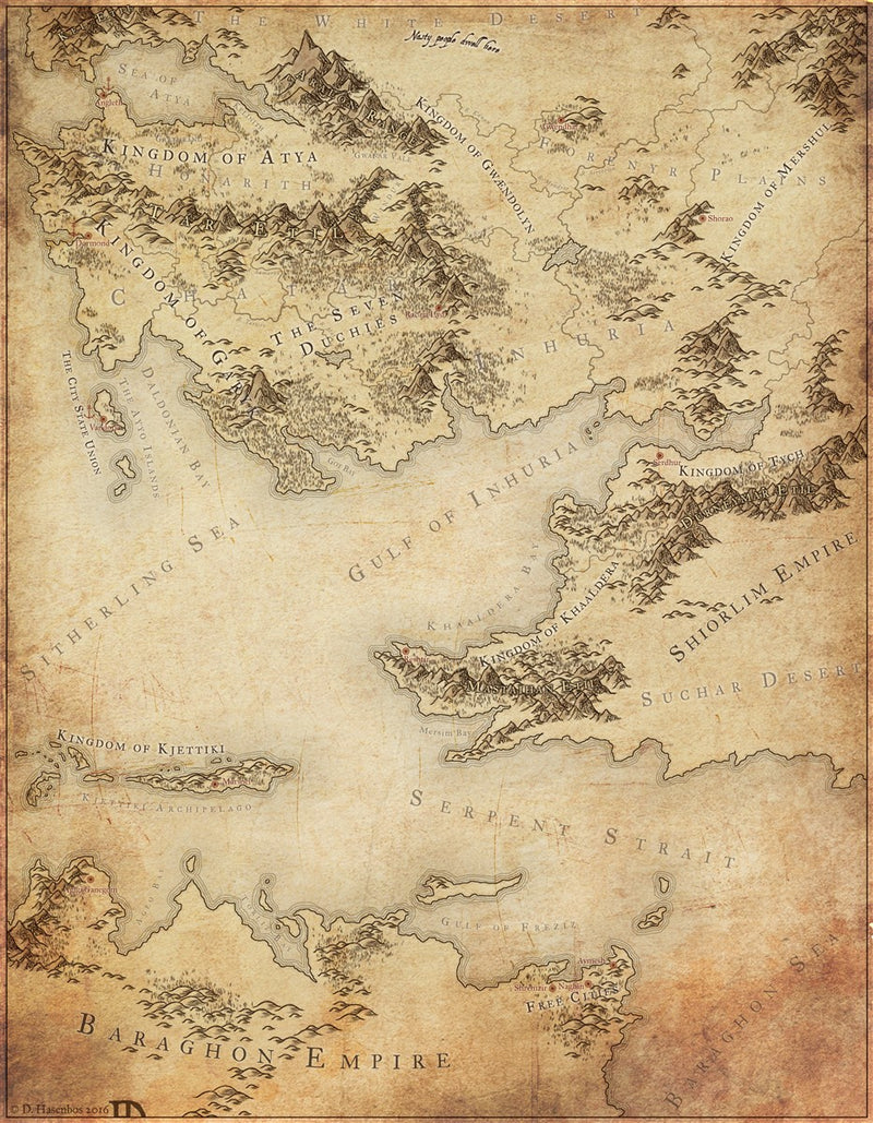 Western Char an Tyra Fantasy Map