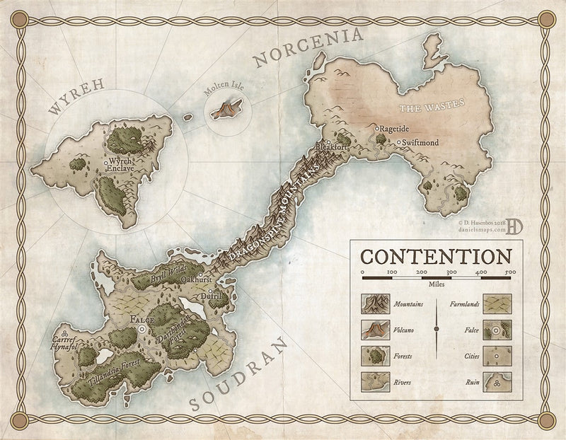 Contention Fantasy Map