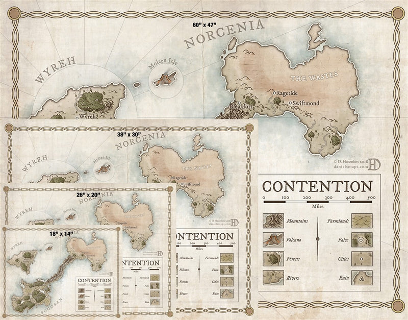 Contention Fantasy Map