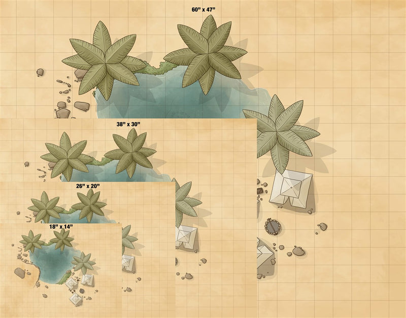 Desert Oasis Fantasy Map