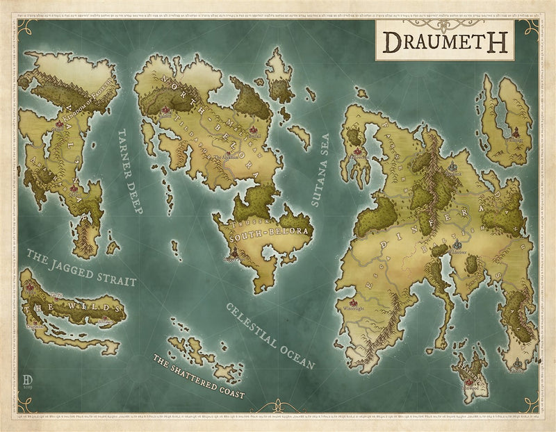 Draumeth Fantasy Map