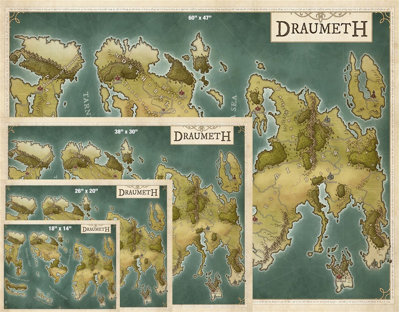 Draumeth Fantasy Map