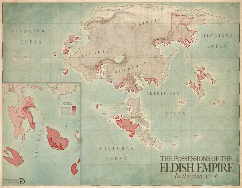 Elda Fantasy Map