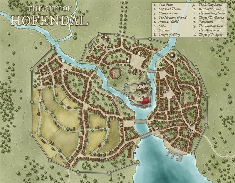 Hofendal Fantasy Map