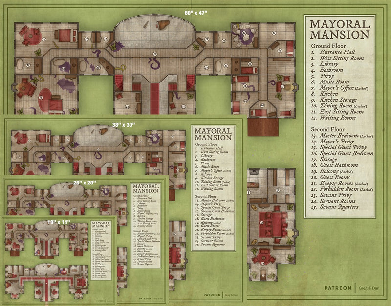 Mayoral Mansion Fantasy Map