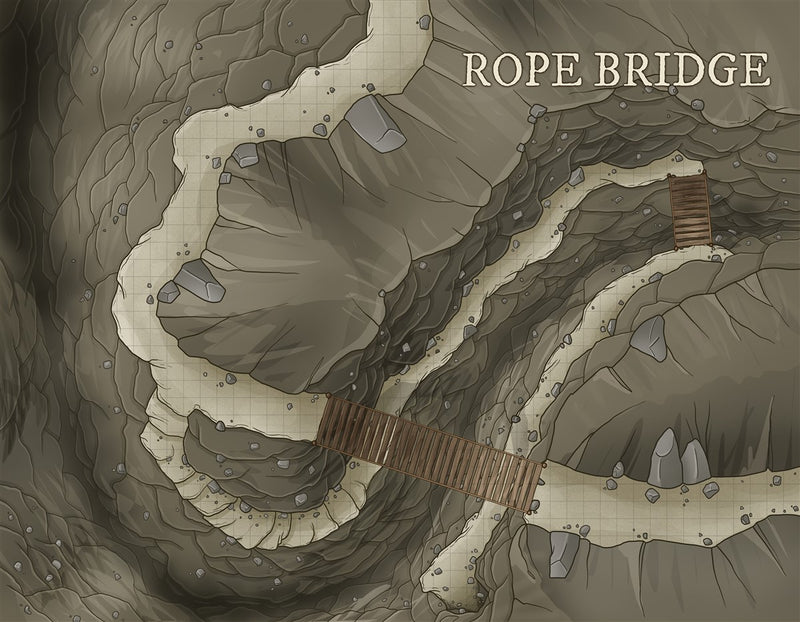 Rope Bridge Fantasy Map
