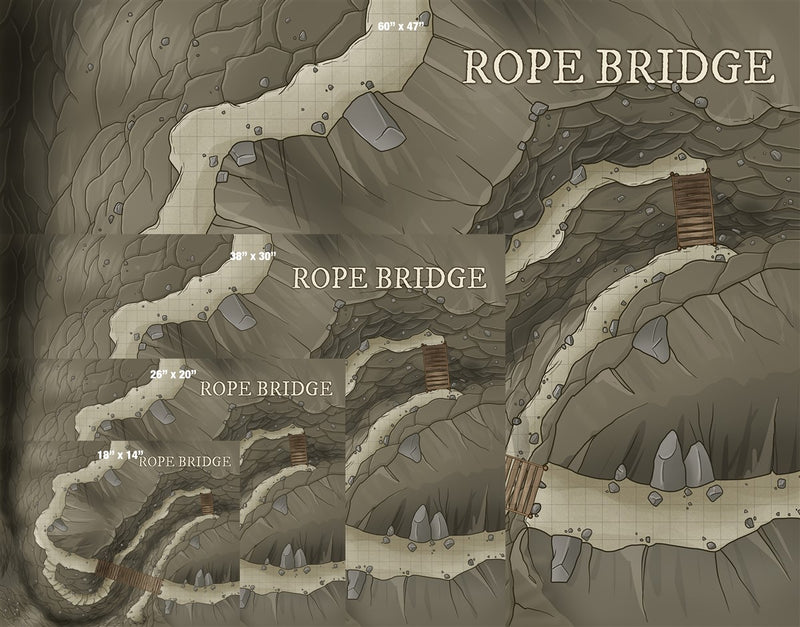 Rope Bridge Fantasy Map