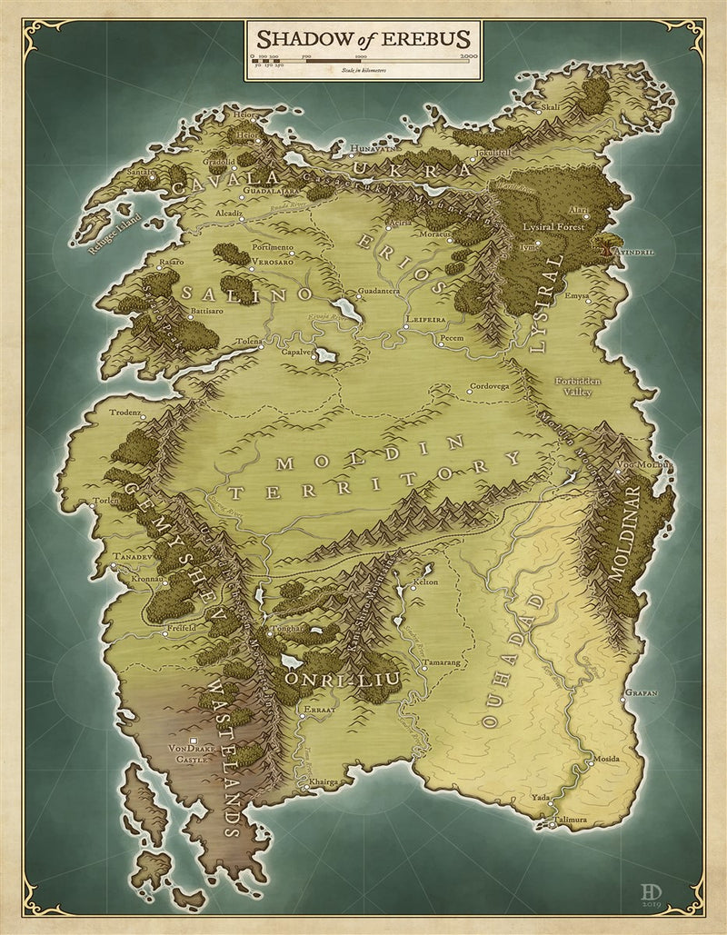 Shadow of Erebus Fantasy Map