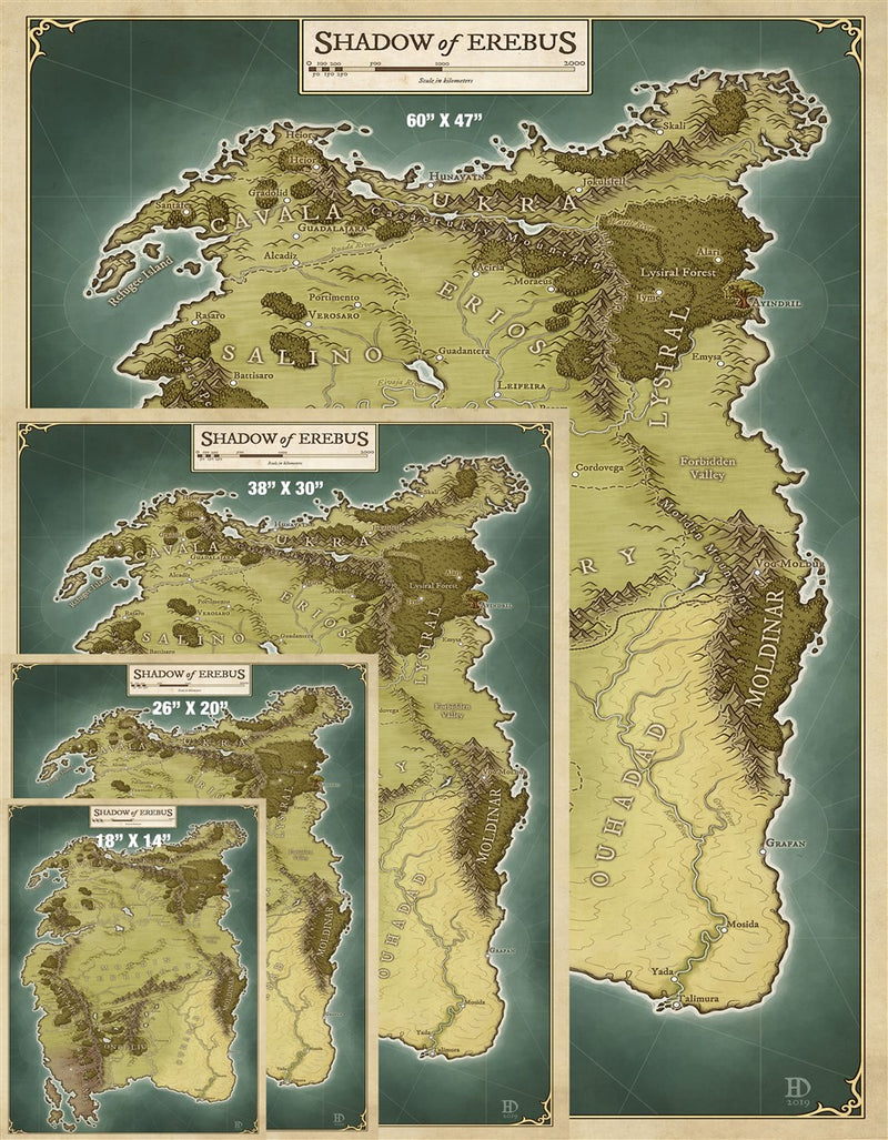 Shadow of Erebus Fantasy Map
