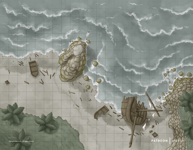 Shipwreck Fantasy Map