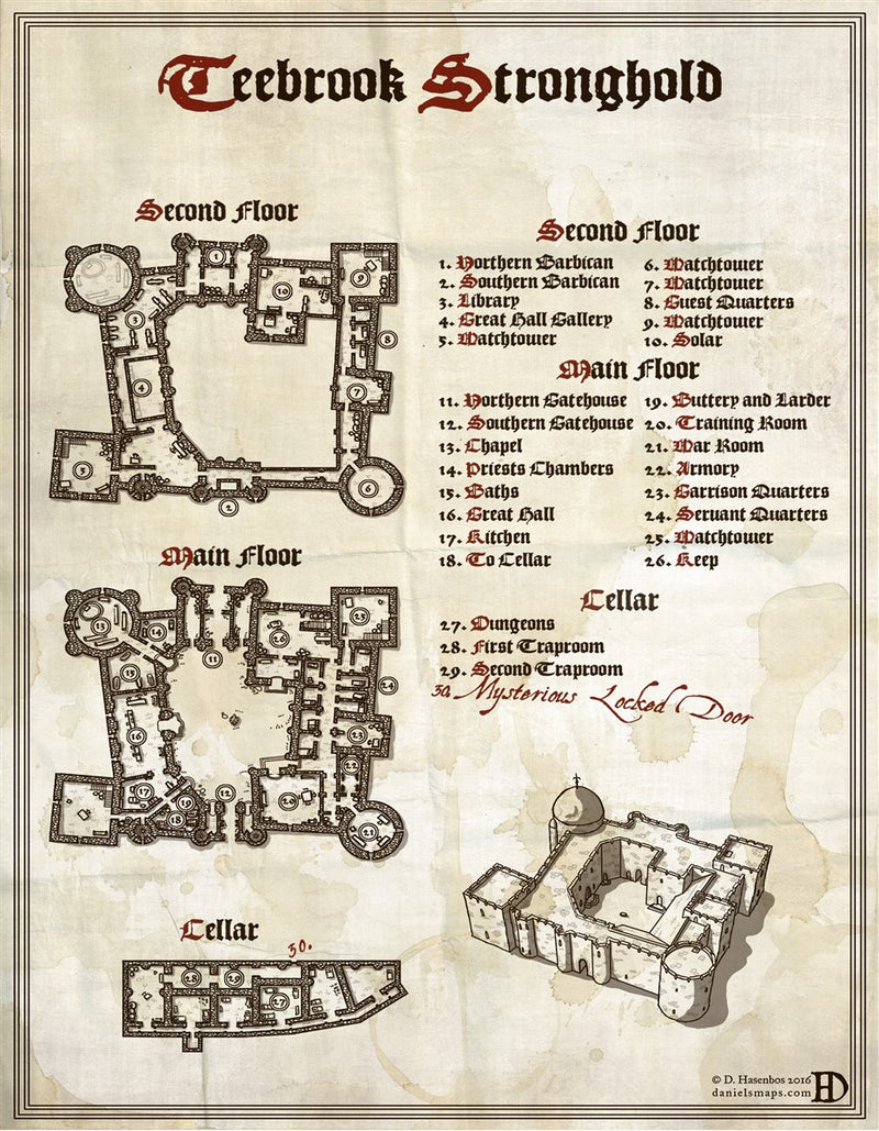Teebrook Fantasy Map