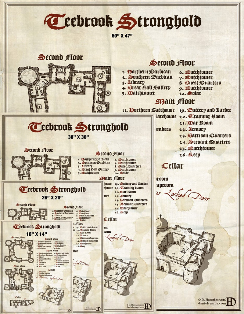 Teebrook Fantasy Map