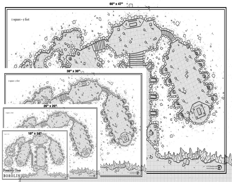 Tomb of Borolin Fantasy Map