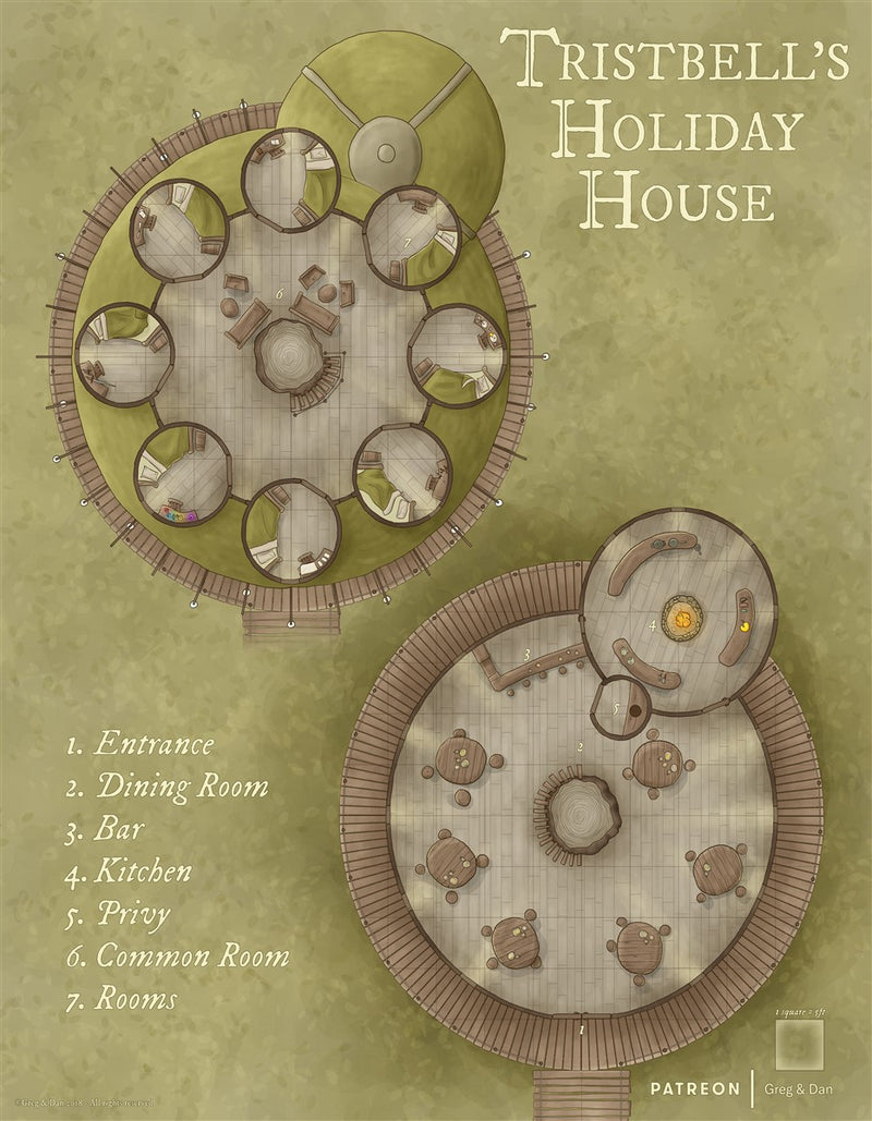 Tristbell's Holiday House Fantasy Map