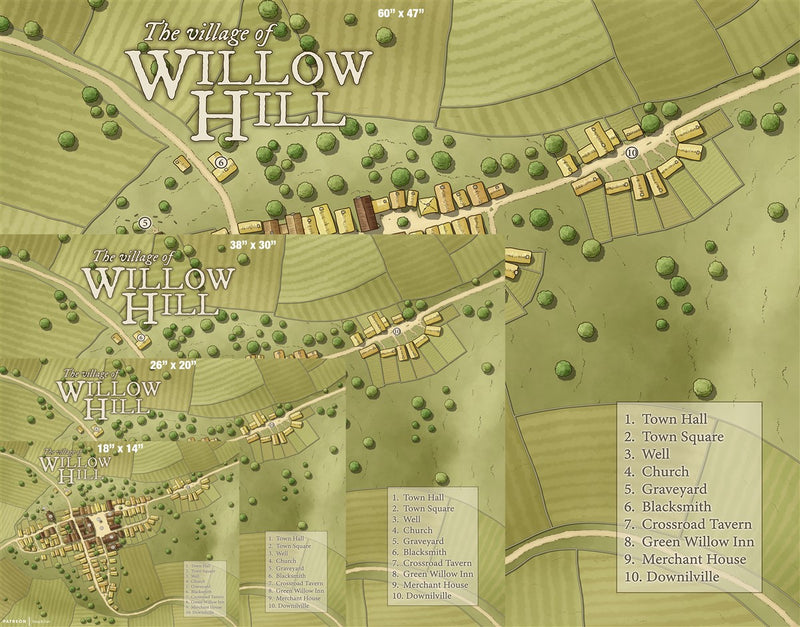 Willow Hill Fantasy Map