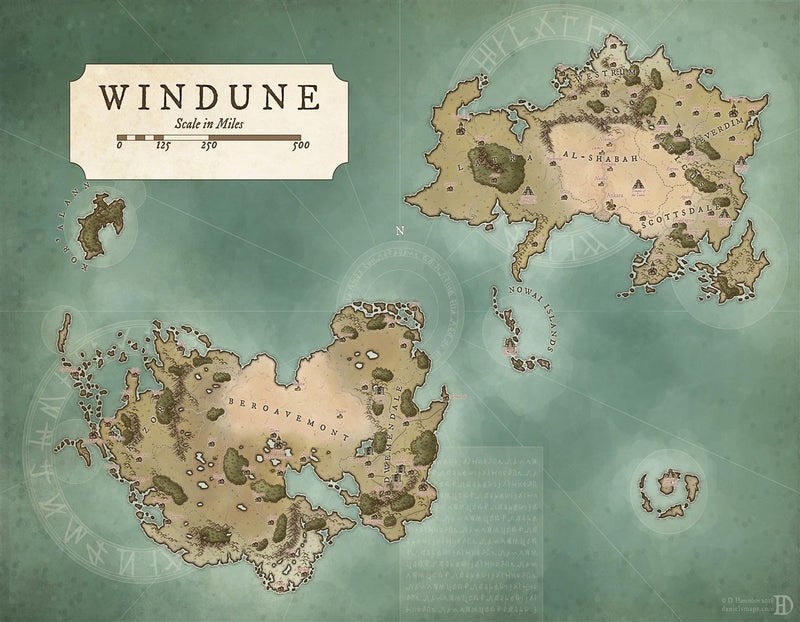 Windune Fantasy Map