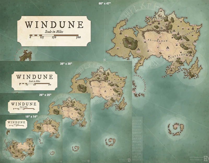 Windune Fantasy Map