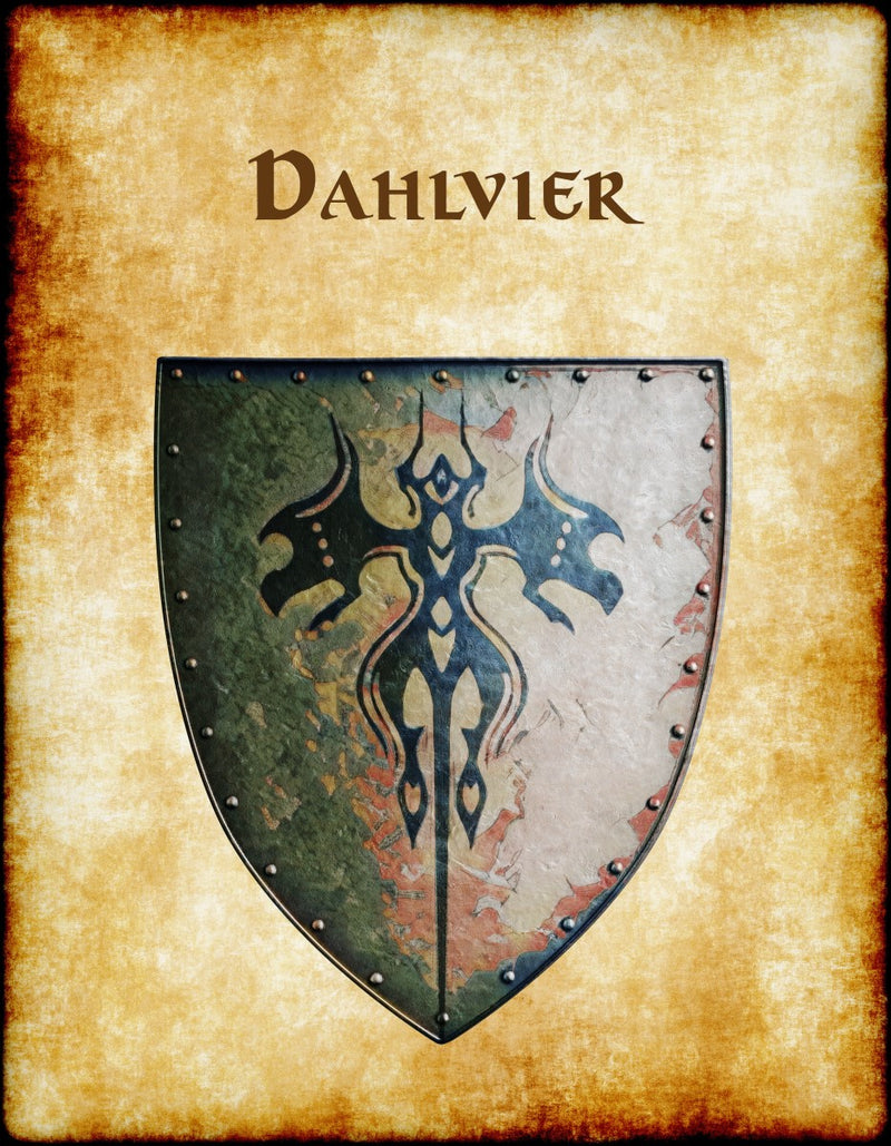 Dahlvier Heraldry of Greyhawk Anna Meyer Cartography Canvas Art Print