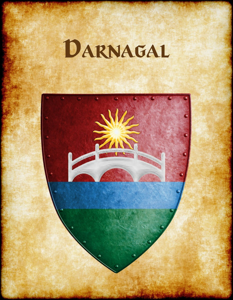 Darnagal Heraldry of Greyhawk Anna Meyer Cartography Canvas Art Print