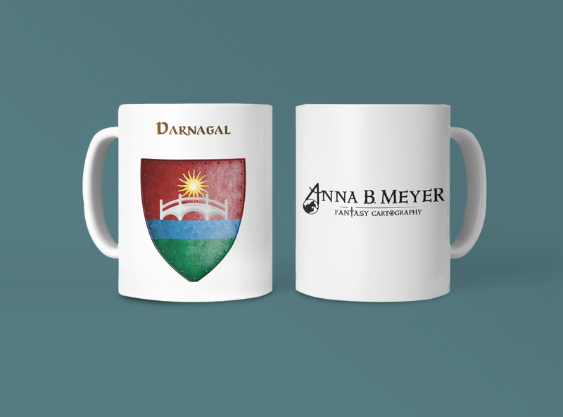Darnagal Heraldry of Greyhawk Anna Meyer Cartography Coffee Mug 11oz/15oz
