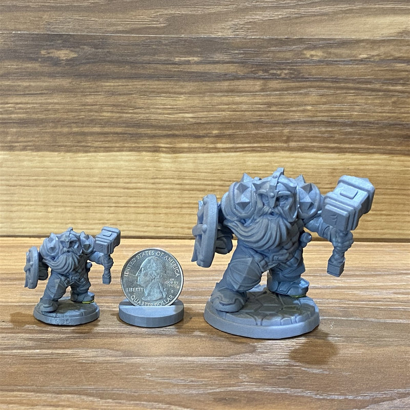 Daster Ruknamek 3D Printed Miniature Legends of Calindria Primed