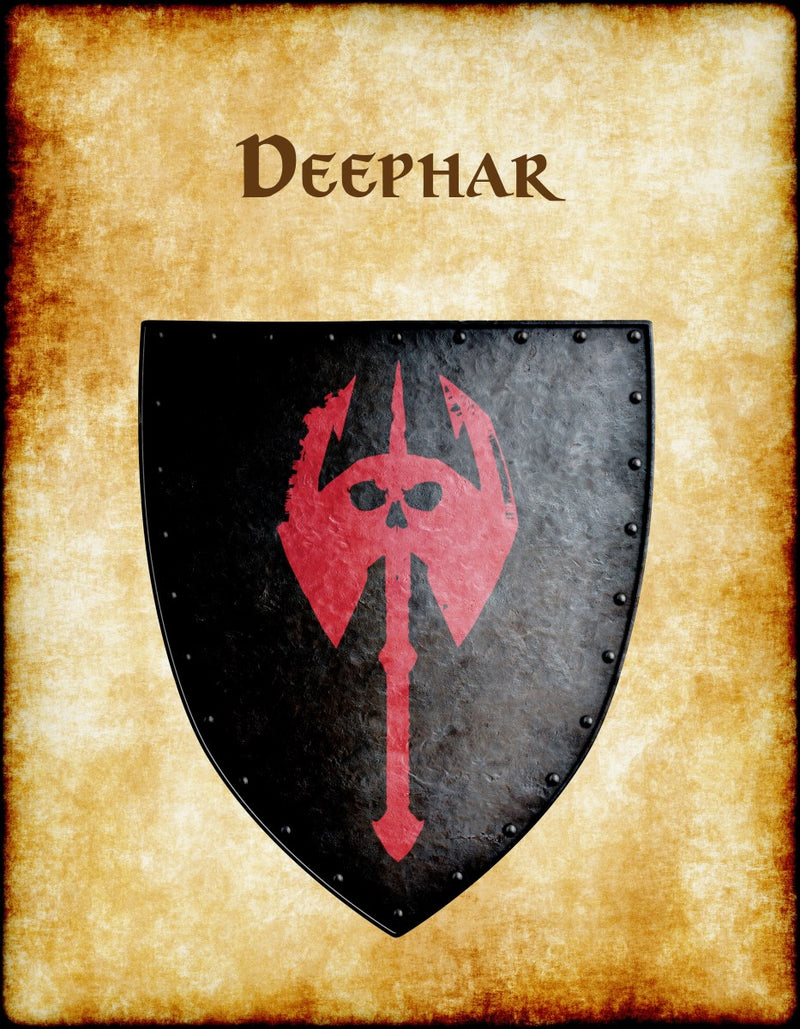 Deephar Heraldry of Greyhawk Anna Meyer Cartography Canvas Art Print