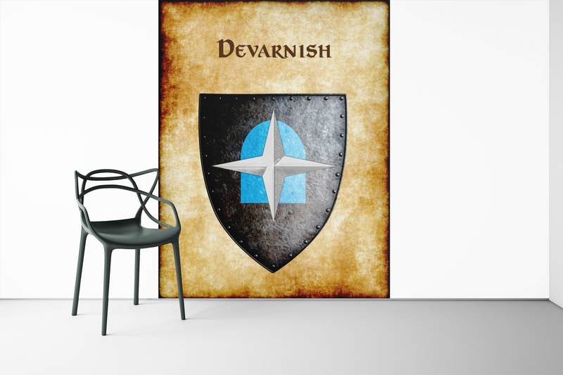 Devarnish Heraldry of Greyhawk Anna Meyer Cartography Canvas Art Print