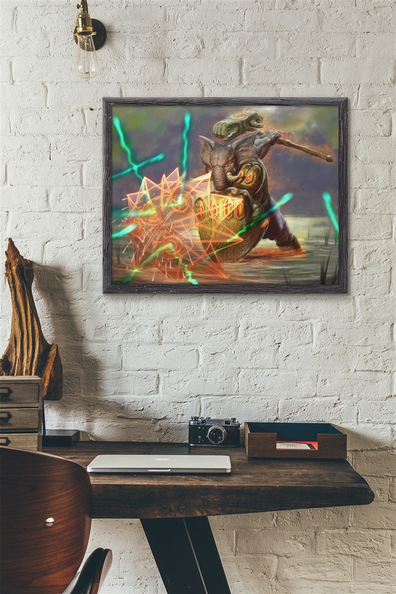 Devoted Aegis Tuskaar Paladin Canvas Art