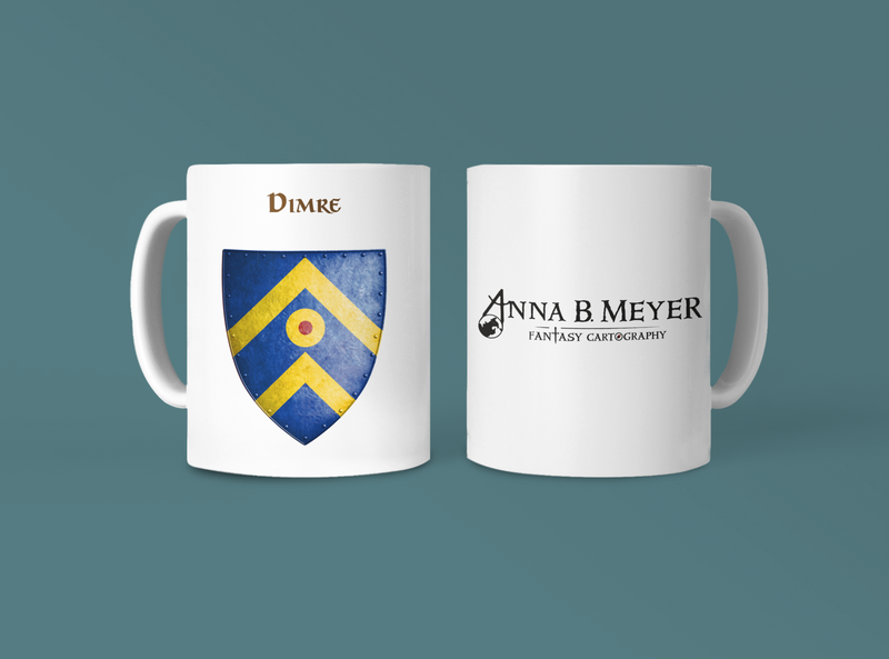 Dimre Heraldry of Greyhawk Anna Meyer Cartography Coffee Mug 11oz/15oz