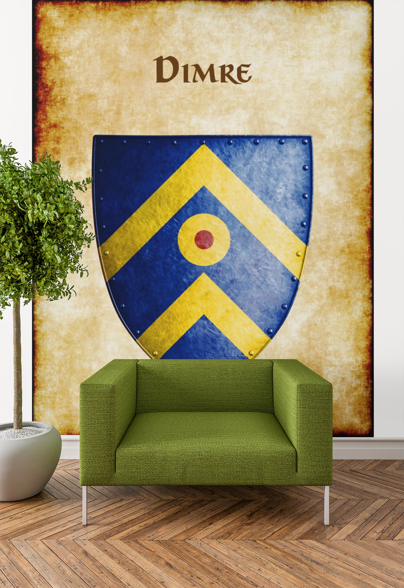 Dimre Heraldry of Greyhawk Anna Meyer Cartography Canvas Art Print