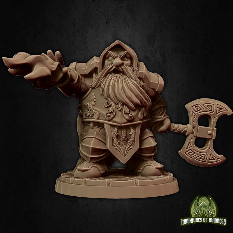 Dorfas The Eldritch Knight 3D Printed Miniature Legends of Calindria Primed